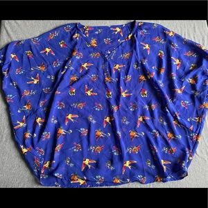 Vibrant Blue Sparrow Blouse